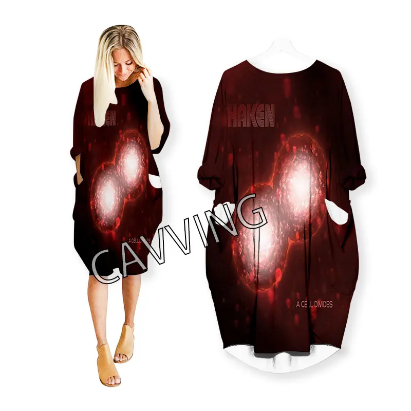 Женское уличное платье Haken Band с 3D принтом модная одежда в стиле Харадзюку