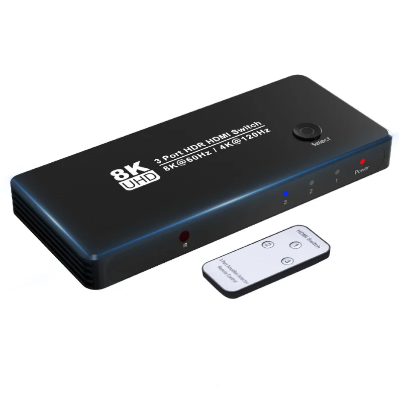 

Видеопереключатель HDMI2.1 3-в-1, 8 к, 60 Гц, 4 к, 120 Гц, 48 Гбит/с