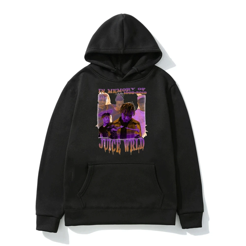 

Rapper Juice Wrld Hoodies Hip Hop Streetwear Sweatshirts Men's Women Hooded Pullovers Juice Wrld Oversized Winter Fleece Hoodie