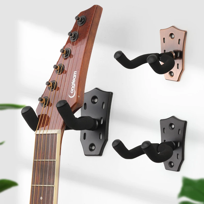 Guitar Stand Bass Ukulele Guitalele Violin Musical Instrument Adjustable Hang Wall Hook Metal Iron Electric Acoustic Accessories