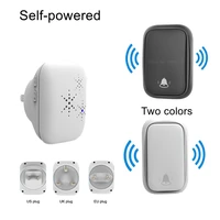 self powered wireless doorbell euusuk plug 110v 220v waterproof wireless door bell without battery doorbell sets smart life