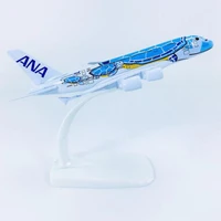 1500 scale 14cm model a380 japan ana airlines blue turtle lani airplanes plane alloy aircraft collection display for child toy