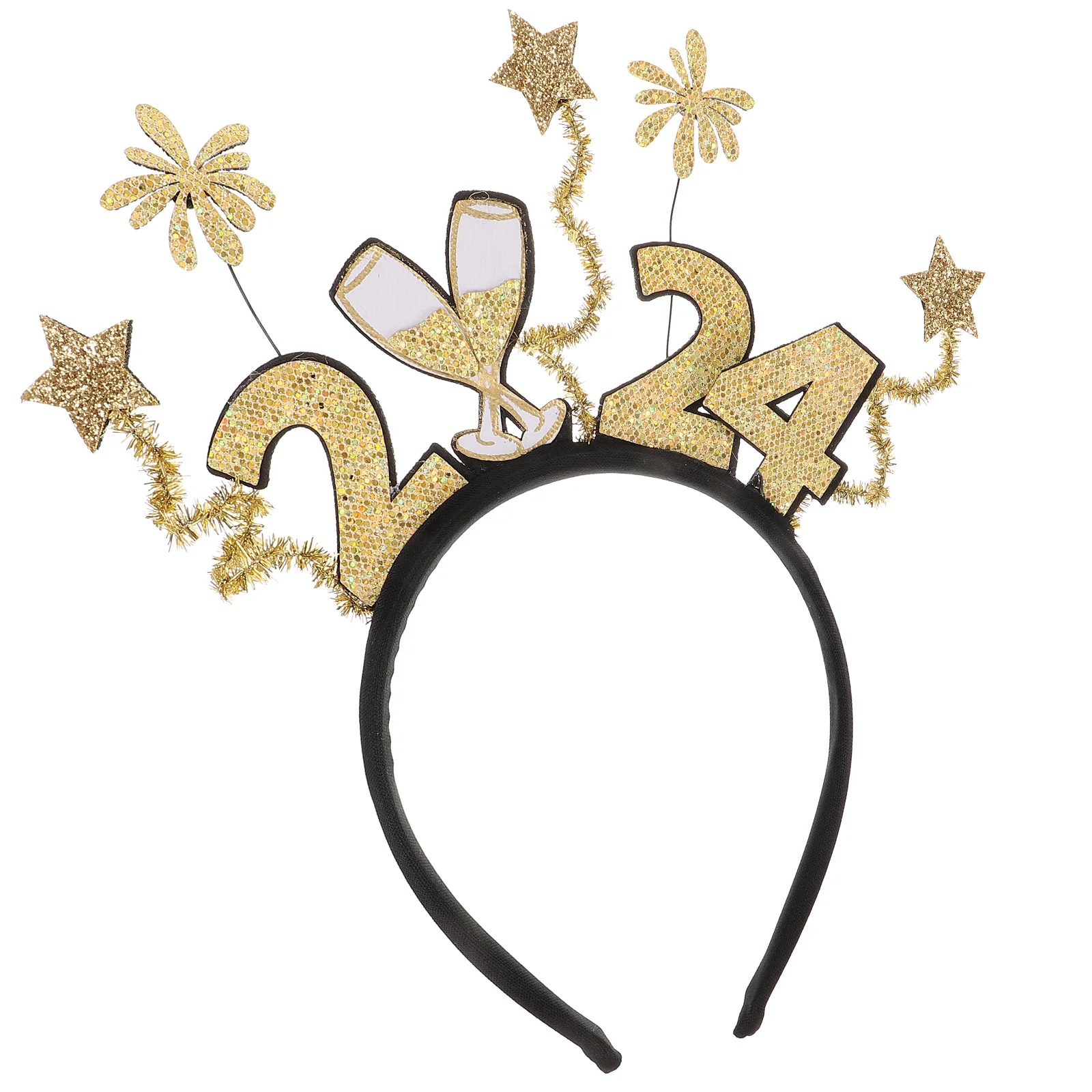 

New Years Eve Party Supplies Hair Decor Make Headband Headwear Headdress Hoops Jewelry Theme Headbands Favors Prop