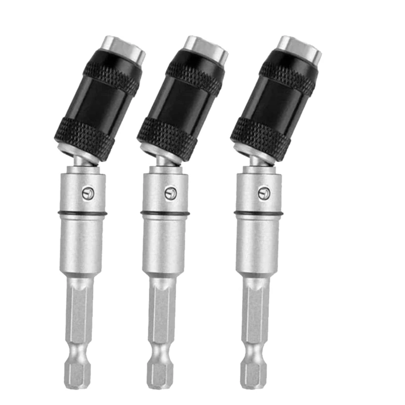 

3PCS Magnetic Rotary Drill Holder Multiple Angles Magnetic Rotary Drill Holder Quick Release Self-Locking Rod