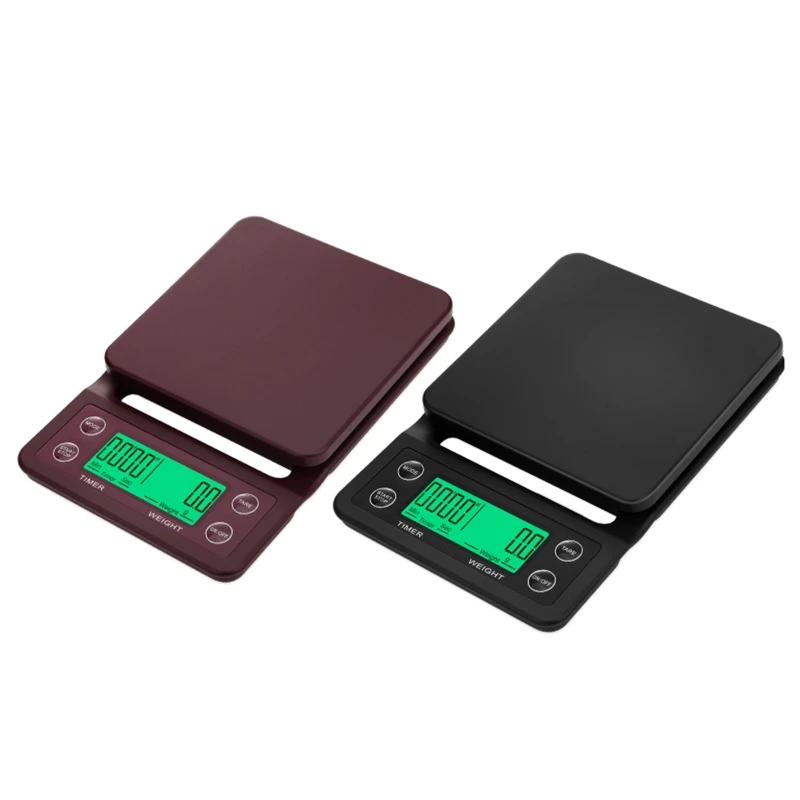 

Coffee Scale with Timer 3kg/5kg High Precision Pour Over Drip Espresso Scale with Backlight LCD Display Kitchen Scale