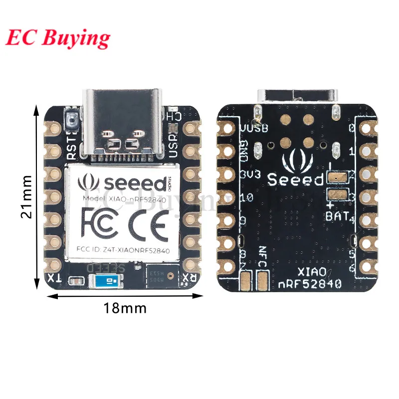 Модуль макетной платы seeeduino XIAO совместимый с Bluetooth BLE 5 0 nRF52840 SENSE для