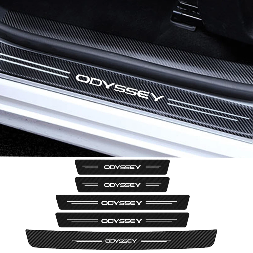 

Наклейки на порог автомобиля, защитные наклейки на порог заднего багажника, наклейки для логотипа Honda ODYSSEY 2014 2015 2017 2018 2019 2021