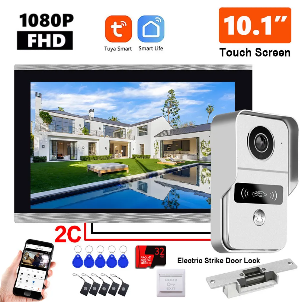 

Tuya Smart 2-проводной видеодомофон 7/10 дюймов