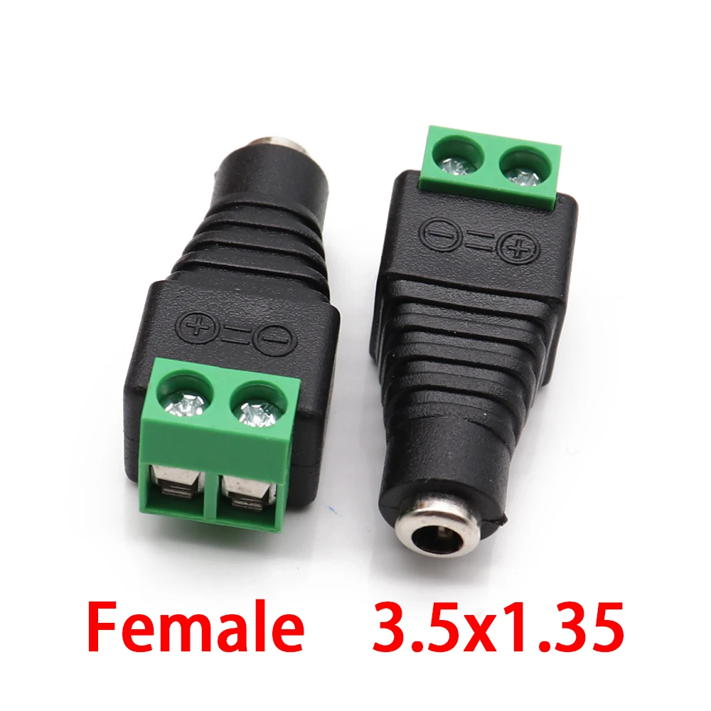 50 шт. штекер и гнездо питания постоянного тока 5 5x2 1 мм 5*2 3 5*1 35 12 В 24 в разъем