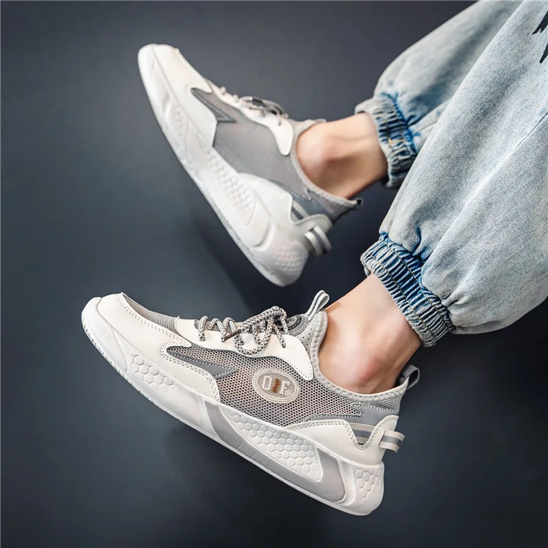 

Summer Breathable Men's Casual Shoes Mesh Breathable Man Casual Shoes Fashion Moccasins Lightweight Men Sneakers Hot Sale 39-46