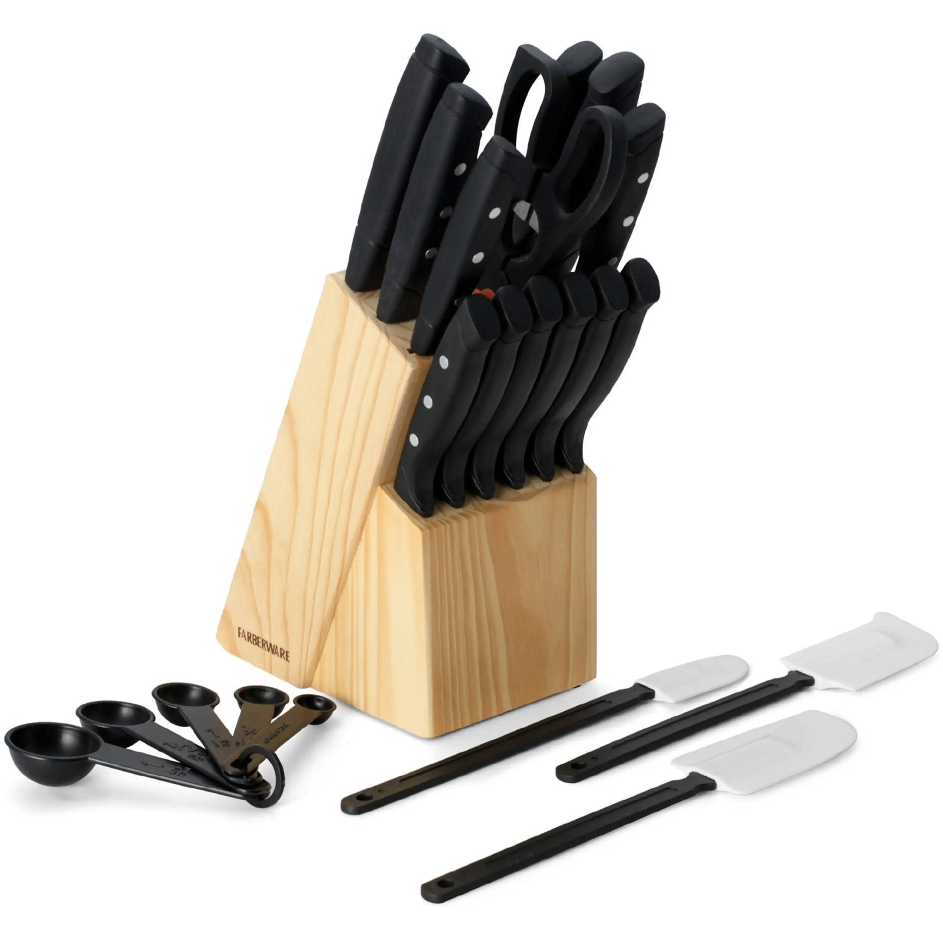 

22-piece Never Needs Sharpening Knife Block Set