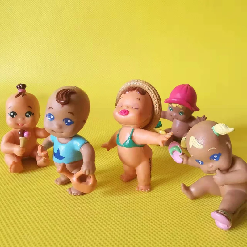 

10 baby/miniatures/lovely cute/fairy garden gnome/moss terrarium decor/crafts/bonsai/diy doll house/figurine/statue/toy/model