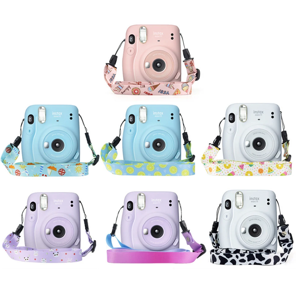 Cartoon Stickers Camera Strap for Fujifilm Instax Mini 11 8 8+ 9 25 Instant Camera / Case / Bag /Album / Film  Rope 1.2 Meters