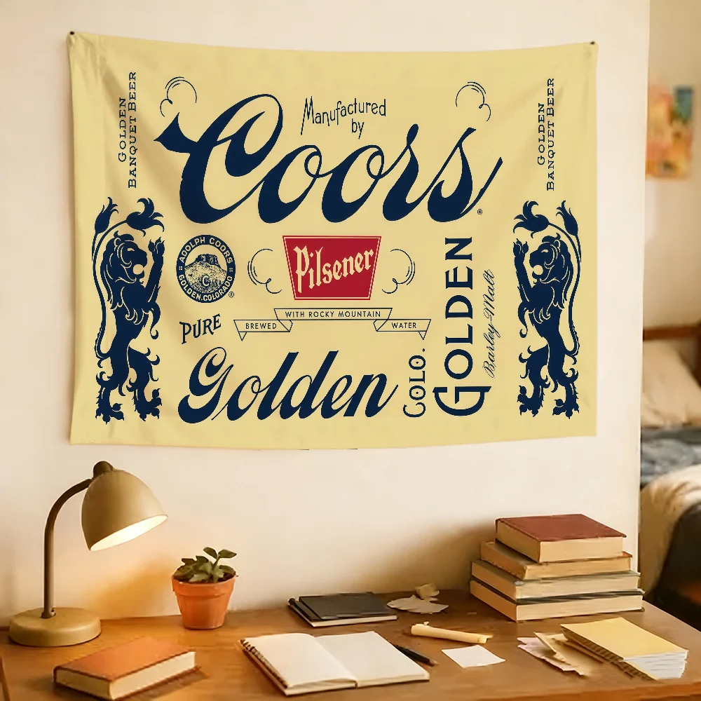 Фото Флаг с логотипом пива C-Coors Banquet для кемпинга, пикников, вечеринок, украшения дома, баннер для декора на открытом воздухе №4