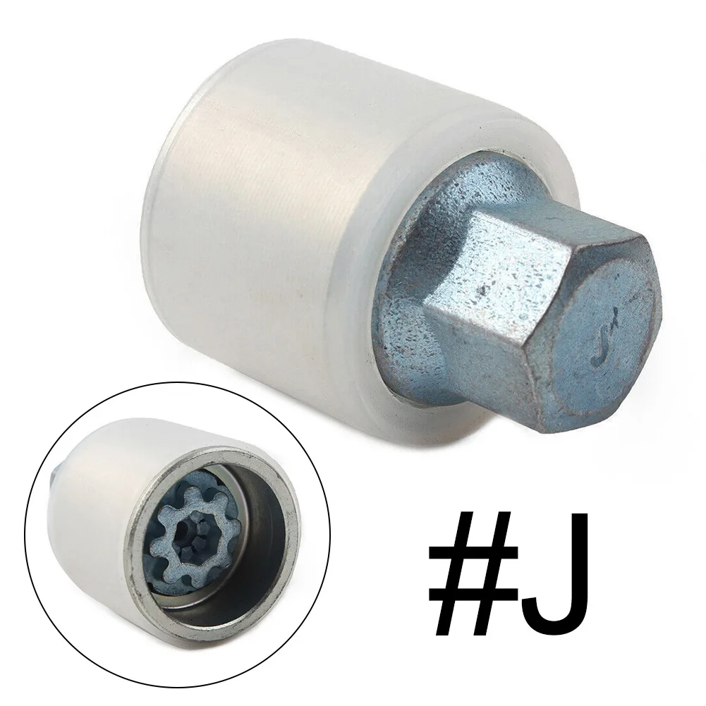 

Car Tire Locking Wheel Anti-Theft Screw Lug Nut Bolt Removal Key Socket “J" For A3 A4 A6 Wheel Nut Key（#J）