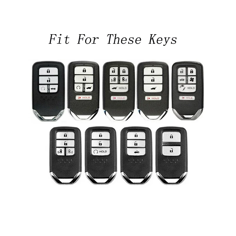 Алюминиевый сплав ТПУ автомобильный брелок для ключей чехол Honda Fit Accord CRV HRV Civic Pilot