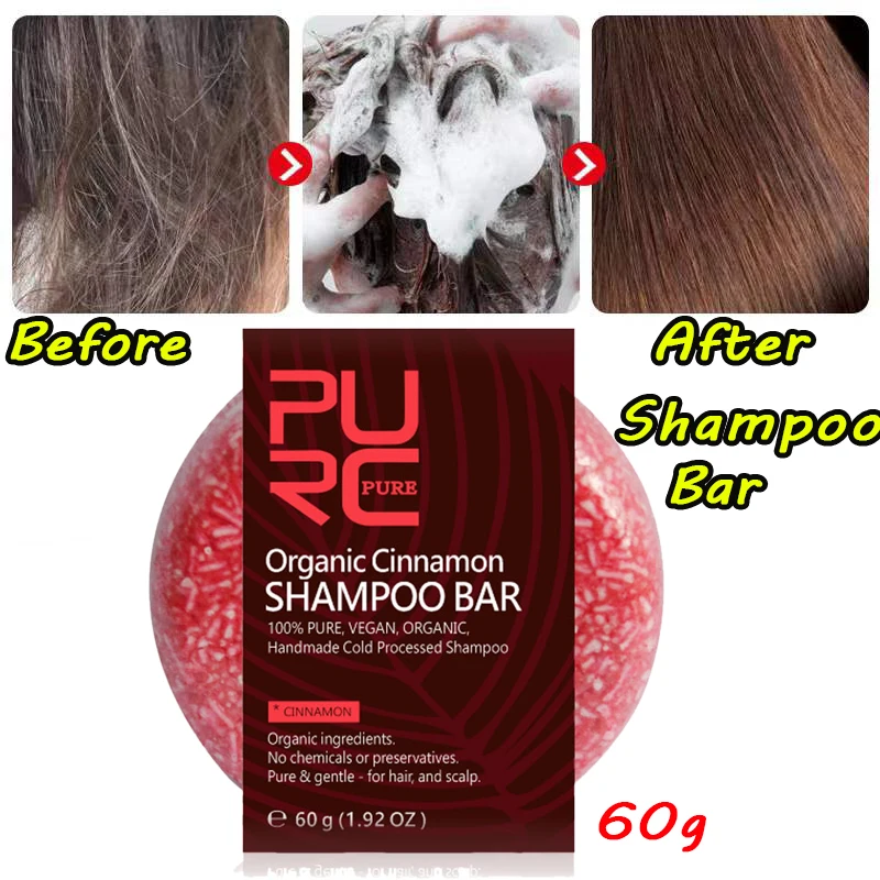 

Hot Original Hair Thickening Cinnamon Shampoo Bar Enhance Hair Root Anti Hair Loss Restoration Grow Hair Soap Scalp Treatment