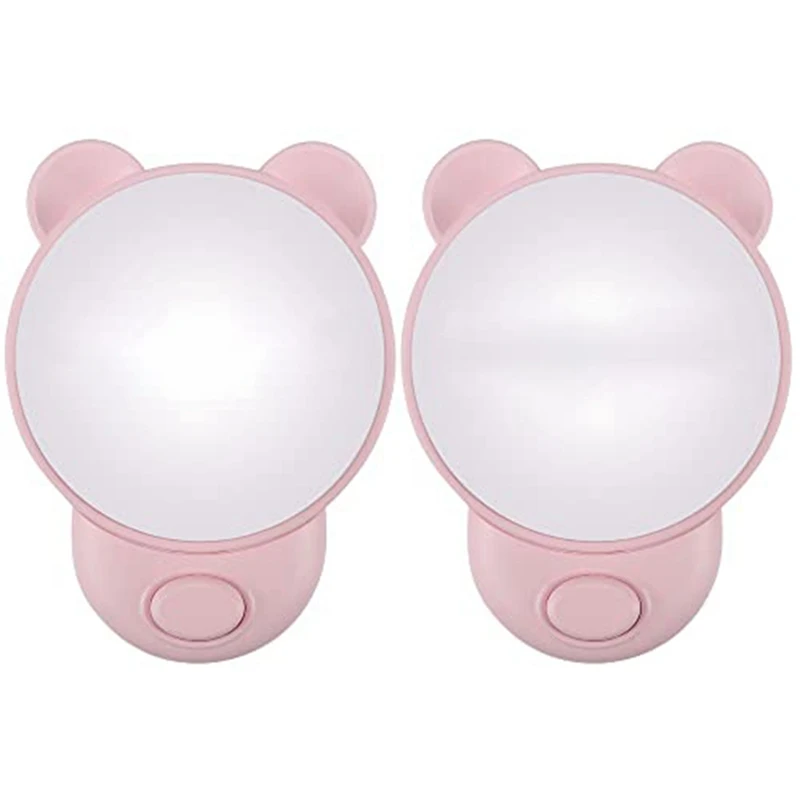 

Night Light Children's Socket With Switch LED Bedside Lamp For Plug Light Suitable For Bedroom 2Pcs EU Plug