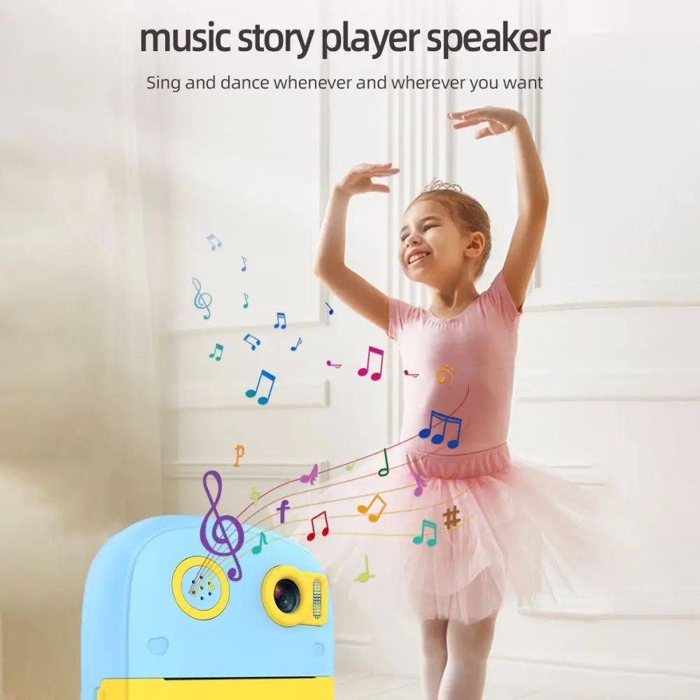 Детская камера с мгновенной печатью фотографий мини-цифровая видеокамера для