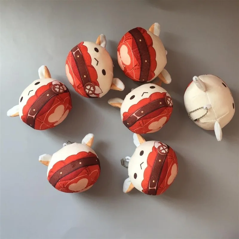 

10 см аниме брелок Genshin Impact Klee Kawaii Кролик плюшевый мягкий кулон плюшевые игрушки для декомпрессии сумка Аксессуары детский орнамент