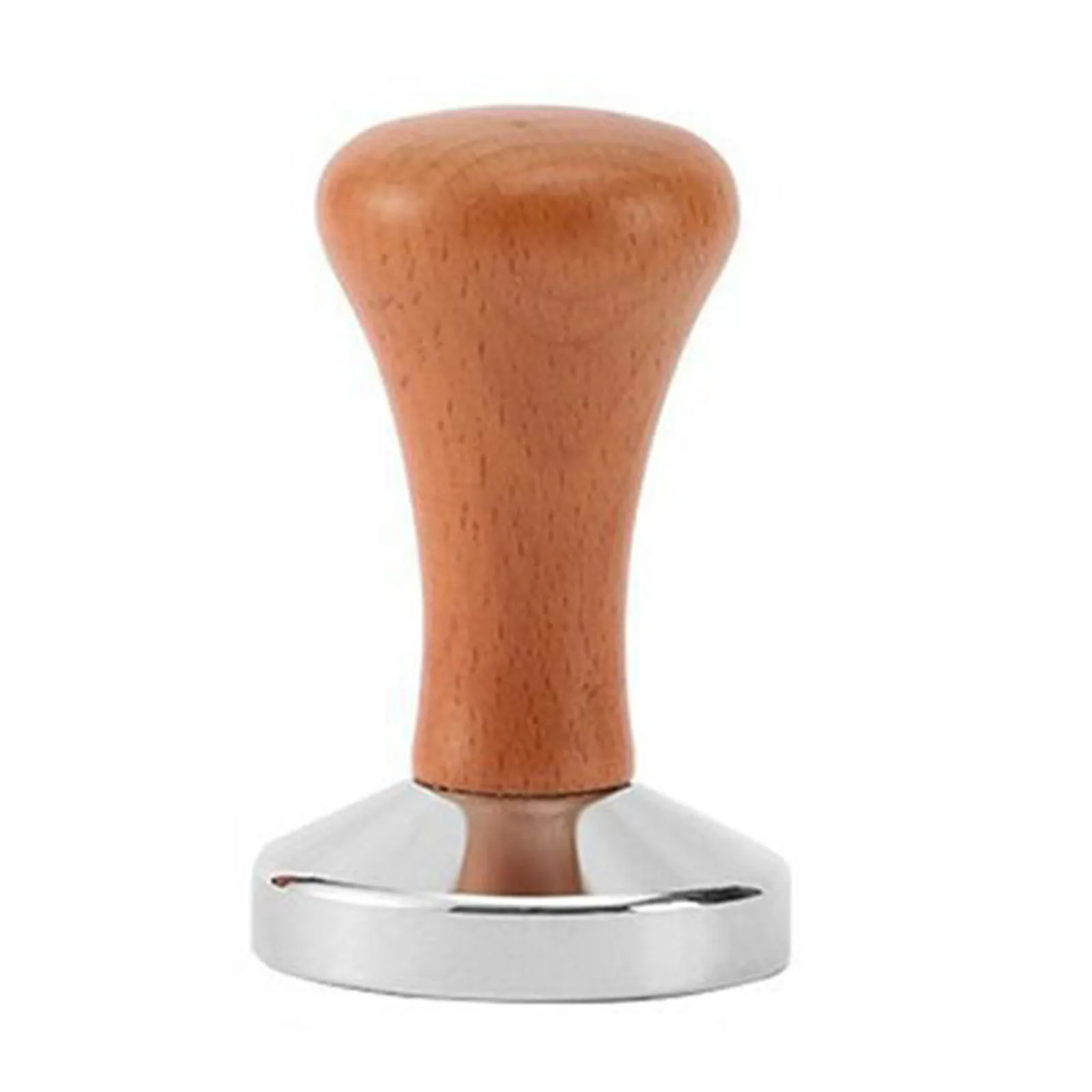 

Stainless Steel Coffee Tamper Powder Hammer Pressing Wooden Handle 51/53/58MM Espresso Coffee Machine Profilter Tool