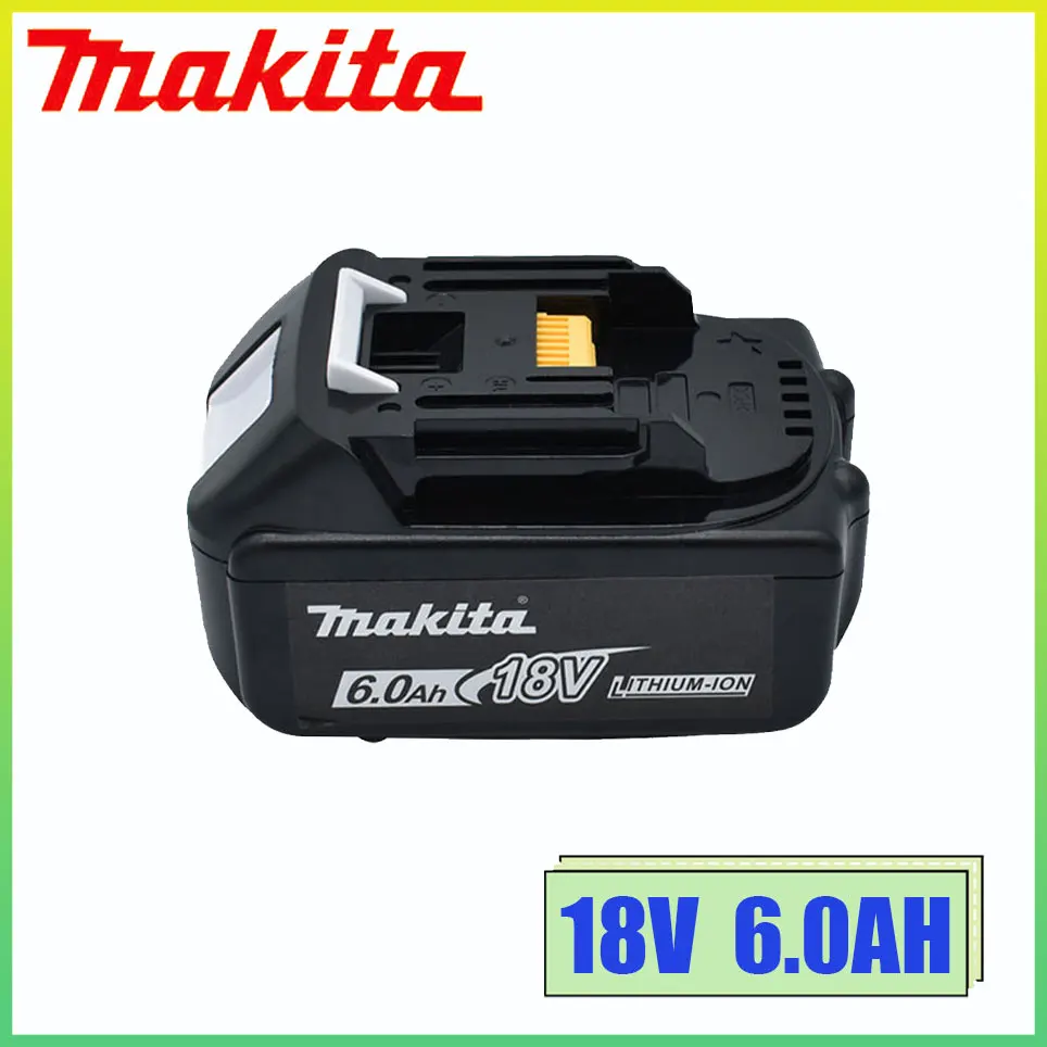 

18V 6.0Ah 100% Original Makita 18V rechargeable power tool battery With LED Li-ion replacement LXT BL1860B BL1860 BL1850 6000mAh