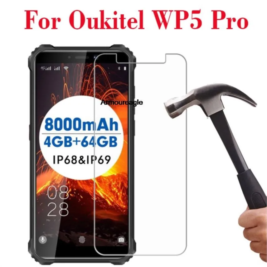 

Для oukitel wp5 pro закаленное стекло 2.5D защитная пленка 9h Взрывозащищенная защитная пленка для ЖК-экрана для oukitel wp5pro