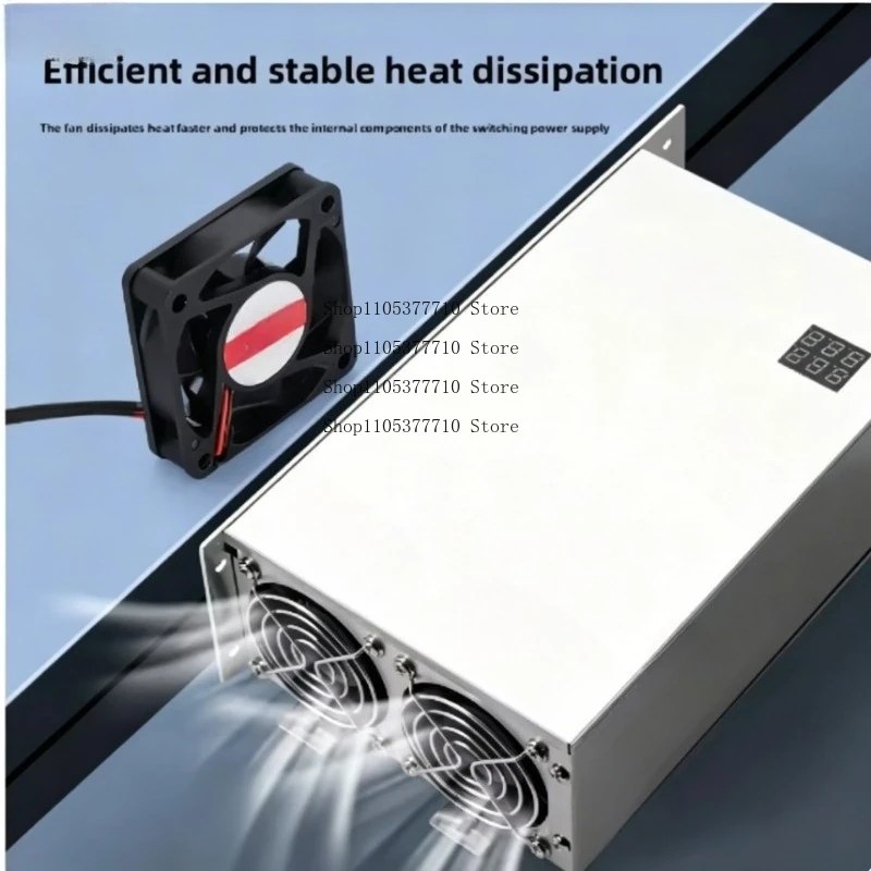 Фото Импульсный источник питания 1000W/1500W/4000W с цифровым дисплеем напряжения и тока, 220В на 24В/36В/48В/0-110В, 90А №3