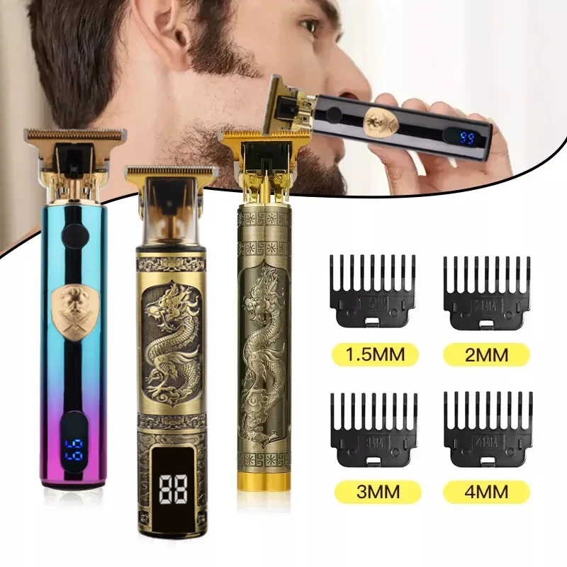 Finishing Fading Blending Professional Hair Trimmer for Men Pro Beard Trimmer Electric Hair Clipper Lithium Hair Cutting Machine