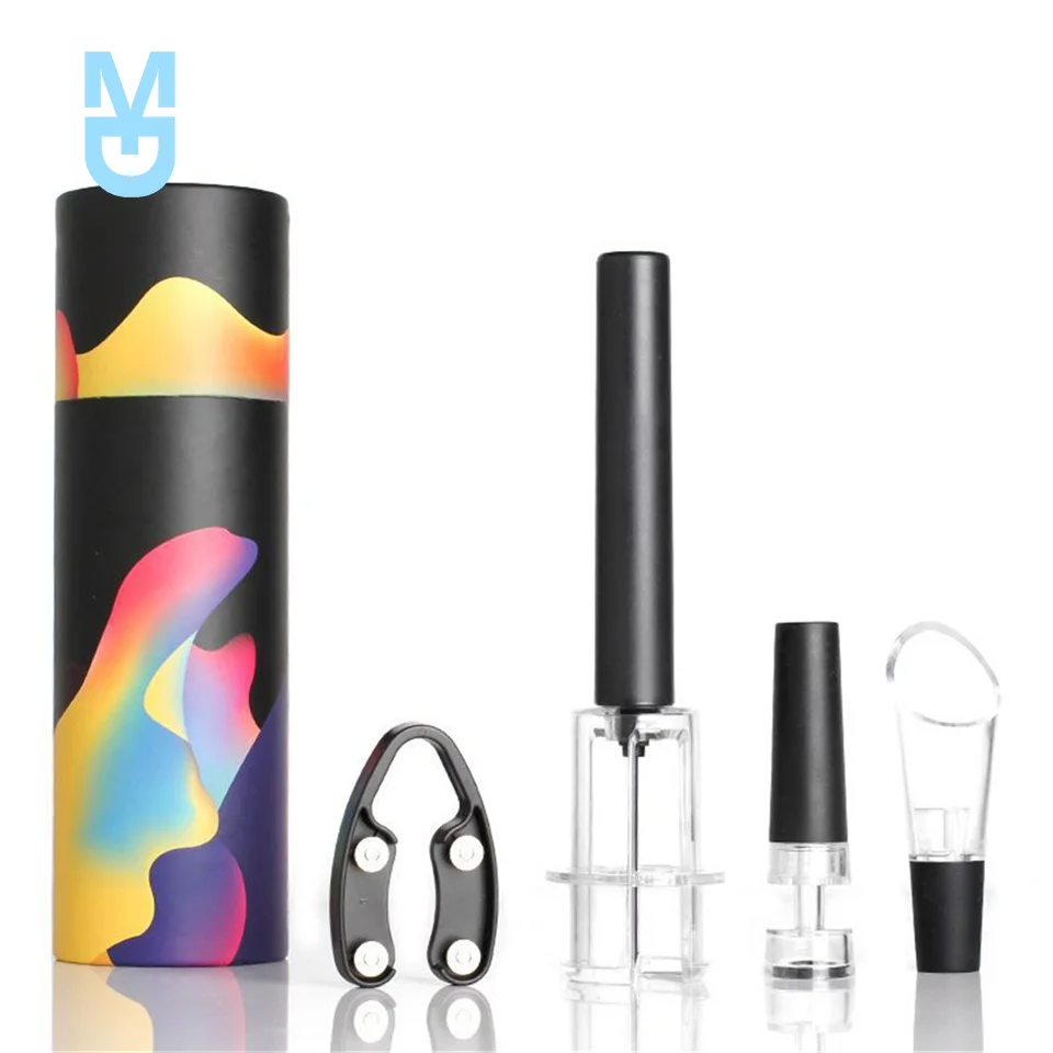 

New wine bottle opener Air pump corkscrew air pressure vacuum red wine corkscrew pin type corkscrew tool wine cork cap opener