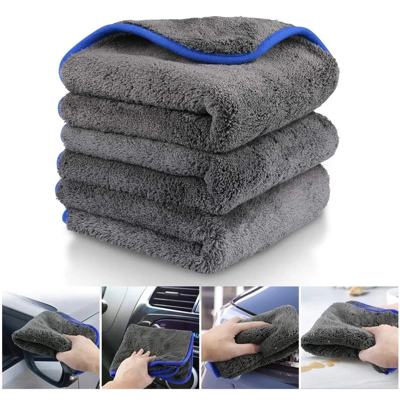 Car Wash 1200GSM Car Detailing Microfiber Towel Car Cleaning Drying Cloth Thick Car Washing Rag for Cars Kitchen Car Care Cloth images - 6