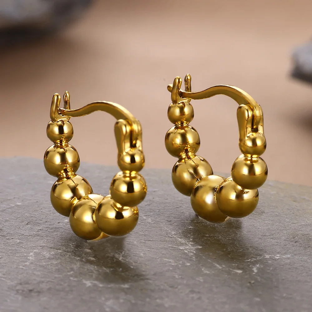 Крошечные серьги-кольца из бисера для женщин Модная бижутерия круглые серьги