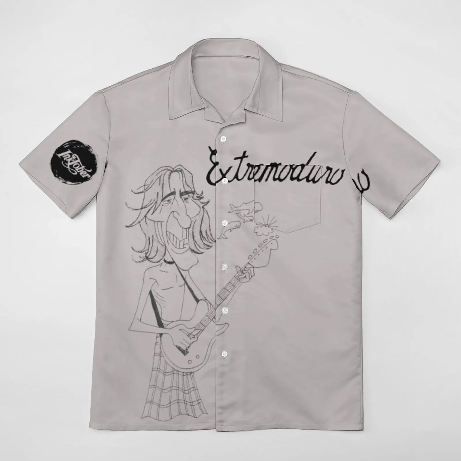 

Extremoduro- A Spanish Hard Rock Band- Embroidered A Short Sleeved Shirt Novelty Tshirt Suit Top Quality Shopping Eur Size