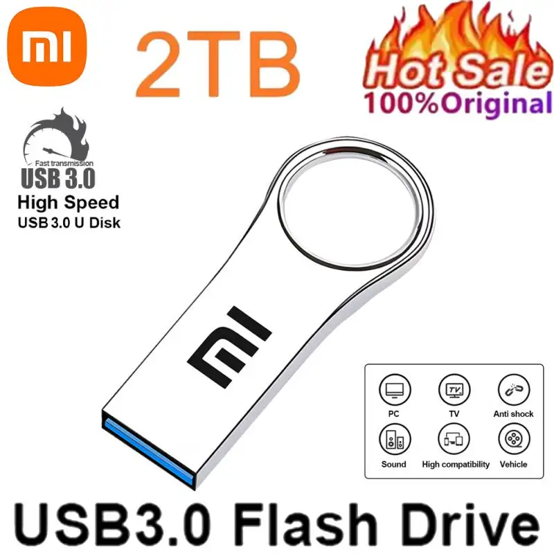 Оригинальный USB-флеш-накопитель Xiaomi USB 3 0 металлический флеш-накопитель большой