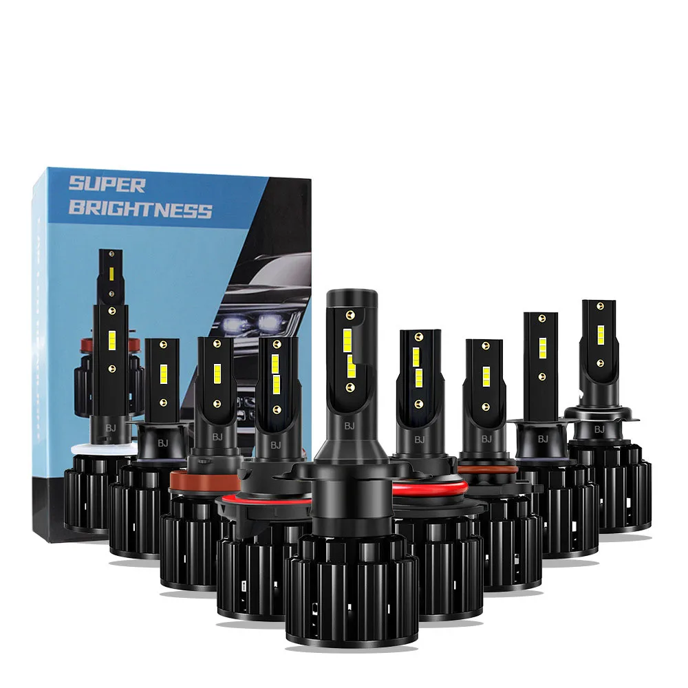 Светодиодные лампы S8 50 Вт 30000 лм, авиационный алюминий, срок службы 9005 H, класс водонепроницаемости IP67, автомобильные фары H7, H4, Цоколь
