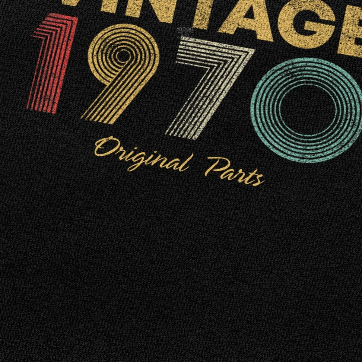 Футболка мужская хлопковая с круглым вырезом в винтажном стиле |