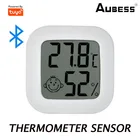 Датчик температуры и влажности Zigbee3.0 Tuya, комнатный гигрометр, термометр с поддержкой Alexa Google Home Smart Life