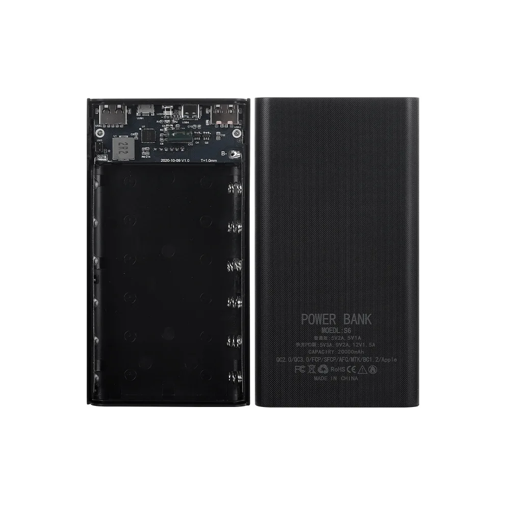 

Portable Charger Power Bank Box Super Fast Charging USB Input Mobile Power Case for Outdoor Charging Digital Devices C44