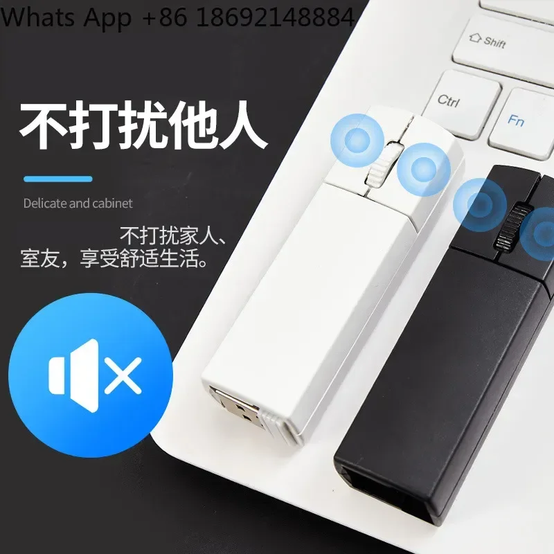 Фото Двухрежимная беспроводная мини-мышь Bluetooth с функцией зарядки, совместимая с Apple Mac mini №4