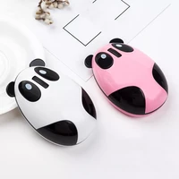 silent wireless rechargeable mouse optical ergonomic computer mice cute panda shape pink usb mice for girl kid laptop pc macbook