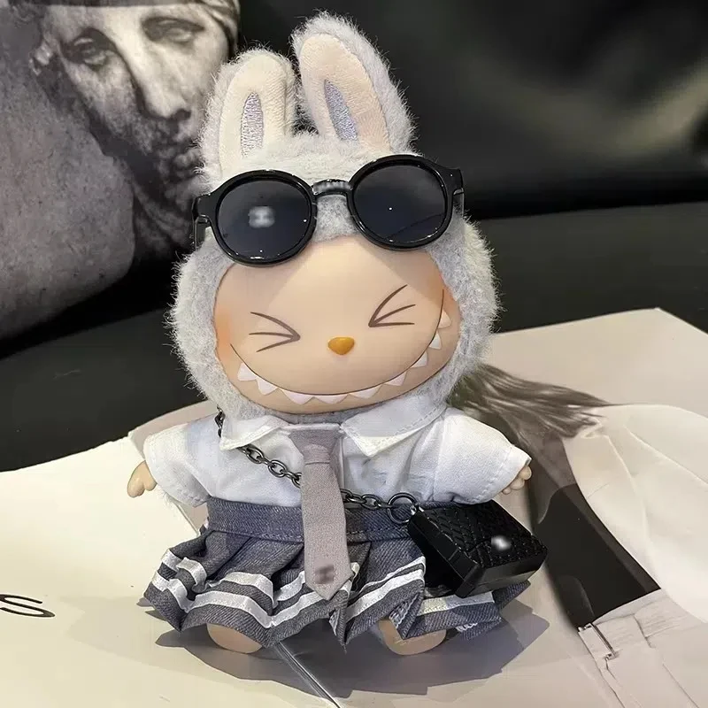 Подвеска Labubu милый стильный комплект плиссированной юбки роскошное платье