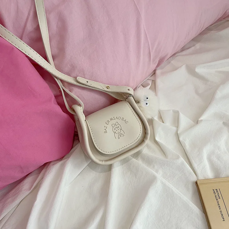 Personality Temperament Children Mini Small Bag Female Contracted Design Cross-Body Bag Hand Carry Underarm Saddle Bag M876