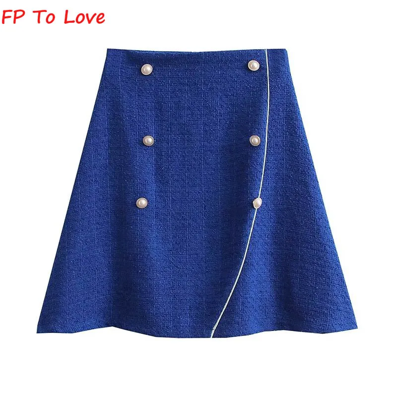 

Мини-юбка женская черная трапециевидная на молнии с блестками