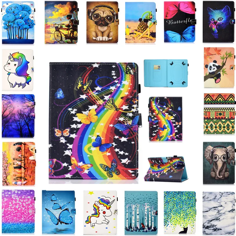

Cute Universal Cover for Samsung Galaxy Tab S7 S8 T870 SM-X700 11 S6 A7 Lite 10.4 A 4 3 2 9.7 10.1 Inch Tablet PU Leather Case