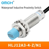 omch waterproof inductive type proximity hjl12a3 4 zn1 effect sensor approach switch npn no 3 wire