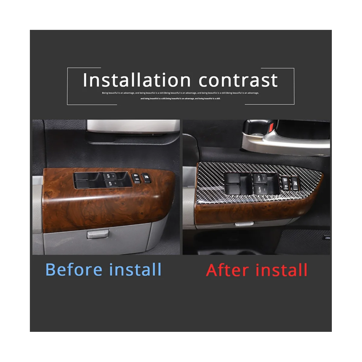 Для Toyota /Sequoia 2007-2013 LHD декоративная крышка рамы автомобильного оконного