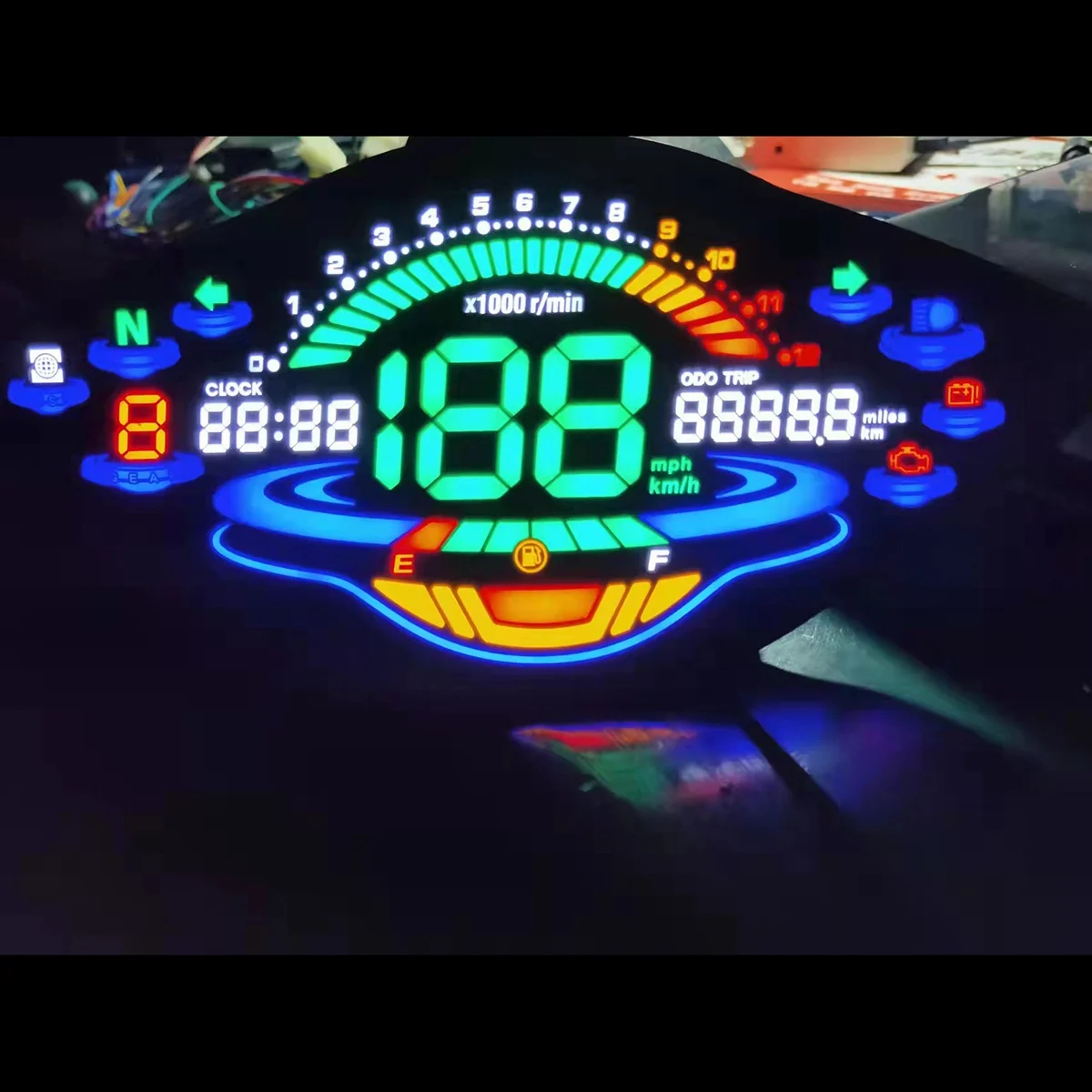 

ЖК-дисплей для мотоциклов Honda Wave100 Wave110 Wave110R Speedmeter