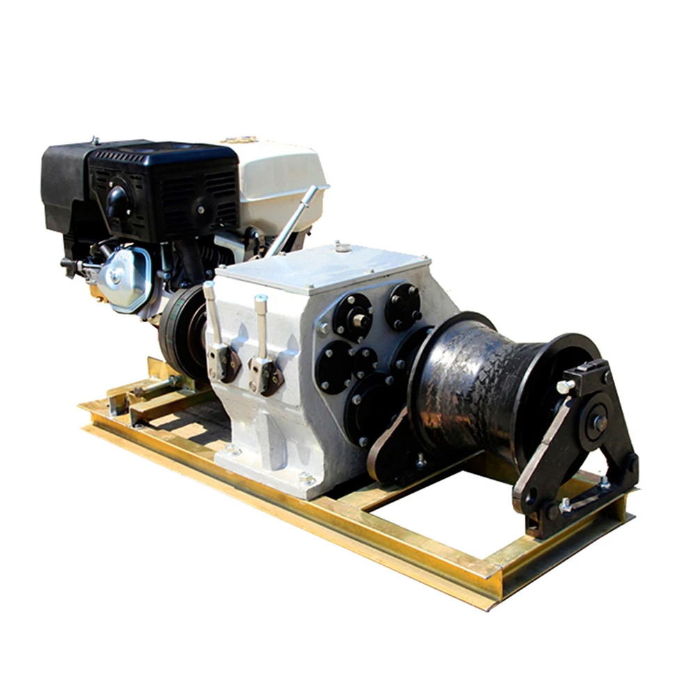 

Cable Pulling Winch Gas Engine Powered Winch Cable Winch Machine