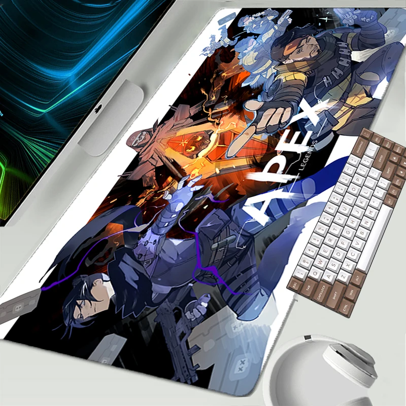 

Противоскользящий игровой коврик для мыши Apex Legends, крутые компьютерные аксессуары, коврик для мыши для ноутбука 900x400 Xxl, коврик для мыши, игро...