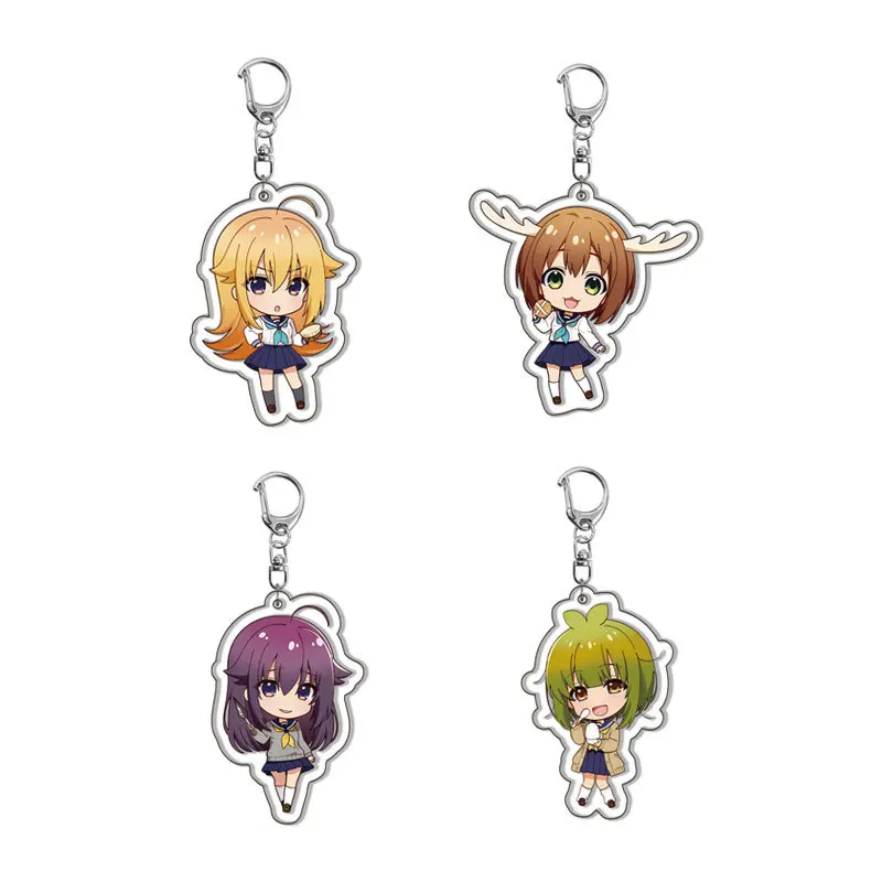 Брелок в стиле аниме My Deer Friend Nokotan милая фигурка Shikano Konoko Koshiko подвеска для ключей